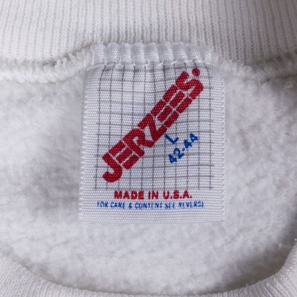 Vintage‎ Hard Rock Cafe Sweatshirt Large White New York USA Jerzees 90s Womens - Picture 3 of 8